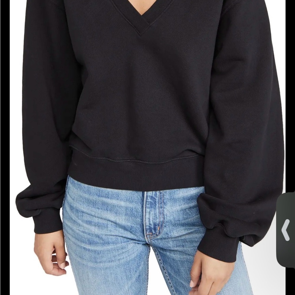 Agolde Black V-Neck Sweater